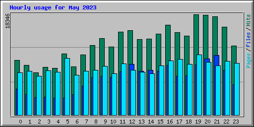 Hourly usage for May 2023